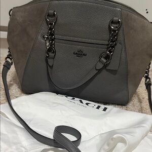 Coach Charcoal Gray Satchel Bag